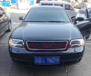 Aggiornamento al nuovo faro anteriore modificato stile Angel Eyes per fari a strisce LED Audi <span class=keywords><strong>A6</strong></span> luci anteriori da <span class=keywords><strong>1997</strong></span> a 2000 anni - Product Image 6