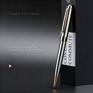 Custom PS-20250918-4 High-Grade Multi-Color Metal Ballpoint <b>Pen</b> Personalized <b>Silver</b> 0.5mm Writing Width Logo UV Printing Office - Product Image 2