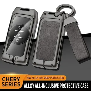 เคสกุญแจรีโมทรถยนต์โลหะผสมสังกะสีสำหรับ Chery Tiggo 4 5X 7 Pro 8 Exeed Txl Tx Lx อุปกรณ์ตกแต่งรถยนต์ - Product Image 1