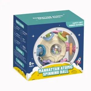 New safety soft rubber manhattan atomic spinning ball for kids