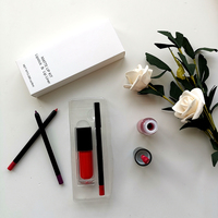 Kualitas tinggi 23 warna tahan lama krim Lipliner Lipstik Set Makeup grosir Vegan tahan air lipstik Lip Liner kit bibir