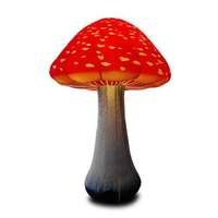 Modèle de champignon gonflable géant décoratif de scène champignon gonflable de plante d'explosion personnalisée colorée avec LED