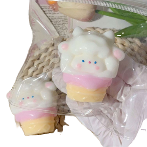 Toy Kawaii Lamb-Shape Super Sticky Portable Squeeze Creative <b>Squishy</b> Gift TPR Material for Kids Adults Stress Relief Ice-Cream - Product Image 1