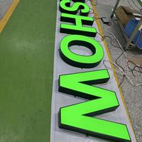 Lettres en métal 3D personnalisées, éclairées par LED, étanches IP65, pour enseignes de café, bar, boulangerie, salle de sport, salon, boutique, logo de marque