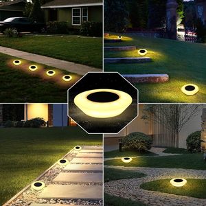 Năng lượng mặt trời ánh sáng sàn 14 Led Ngoài Trời năng lượng mặt trời ánh sáng vườn ấm trắng năng lượng mặt trời sân vườn mặt đất diveway chiếu sáng cảnh quan - Product Image 5