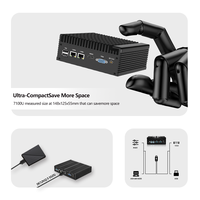 Ordinateur embarqué YUHUA Core I5 7100U 7200U prenant en charge la double LAN, la double COM, la double affichage, SSD 256 Go, mini PC