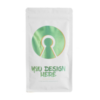 LT Petit sac refermable imprimé sur mesure Mini Doypack à fermeture éclair Feuille d'aluminium Protéine de lactosérum Huit bords Sac à fond plat scellé sur huit côtés
