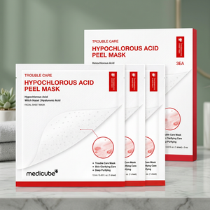 Masque exfoliant à l'acide hypochloreux Medicube, soin coréen pour la peau, 3 pièces, masques exfoliants apaisants pour le visage - Product Image 3