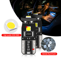 RCJ lumières LED W5W Canbus LED 194 168 T10 3030 3SMD lampes intérieures de voiture Auto ampoule LED Canbus T10 LED lumières intérieures