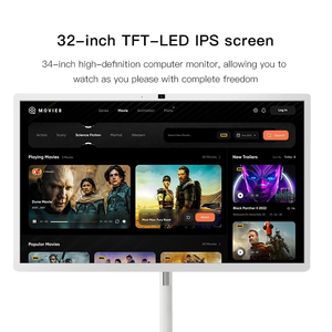 Không thấm nước Màn hình cảm ứng màn hình di động thông minh TV Android thông minh Màn hình hiển thị có thể sạc lại LCD đứng TV với bánh xe - Product Image 6