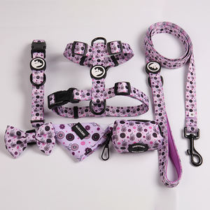 犬のアクセサリー卸売犬のハーネス低MoqカスタムデザインパーソナライズされたネオプレンソフトHスタイル犬のハーネスリーシュセット - Product Image 5