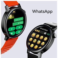 [Reloj Inteligente con Doble Aplicación WhatsApp + Telegram] Pantalla Redonda IPS de Gran Tamaño para Llamadas, Resistente al Agua, con Monitoreo de Salud y Batería de Larga Duración