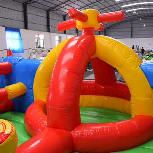 Firehouse Dry Combo Bounce House Slide Obstáculo Camión de bomberos Salto Castillo hinchable Camión de bomberos Moonwalk Estación de bomberos Moon Jump - Product Image 4