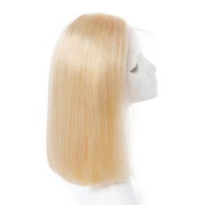 Perruque <span class=keywords><strong>Bob</strong></span> en Cheveux Humains Ondulés Lisses et Soyeux Couleur 9A 613 avec Dentelle Suisse HD et Cheveux <span class=keywords><strong>de</strong></span> Bébé - Product Image 3