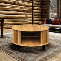 Table basse éthiopienne moderne de luxe avec panneaux en bois, meubles pour salon et maison, table basse centrale élégante