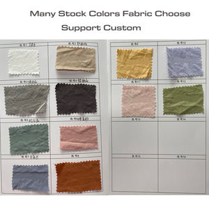 PreWashed Polyester mikrofiber fırfır nevresim takımı kral düz renk nevresim çarşaf OEM/ODM özelleştirme toptan - Product Image 6