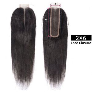 2x6Lace Hair Block Tejido a mano Cabello humano real HD Cierre de encaje Cabello humano recto - Product Image 2