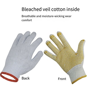 <strong>Glove</strong> PVC Dotted Cotton <strong>Gloves</strong> <strong>with</strong> Excellent <strong>Grip</strong> XL Size Customizable General Purpose Construction Work - Product Image 5