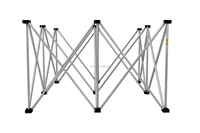 Système de scène pliable en aluminium, léger, portable, durable et résistant aux flammes pour salon automobile, mariage romantique, fête, etc. Montage facile.