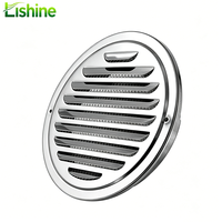 Grille de ventilation murale réglable en alliage d'aluminium Lishine pour conduit d'évacuation d'air, usage extérieur