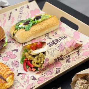 Papel de Hornear Antigrasa de PE Impreso Personalizado, Papel de Envolver Biodegradable y Ecológico Desechable para Pizza, Papas Fritas y Pan - Product Image 5