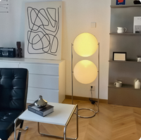 Lampes de sol décoratives de luxe de haute qualité en gros, lampes de sol LED à boule opale, décoration intérieure, verre acrylique pour salon moderne