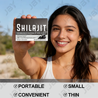 Capsules de Shilajit JBY 500 mg par portion, naturelles, plus de 85 oligo-éléments, acide fulvique, sans gluten, sans OGM, complément alimentaire végétalien