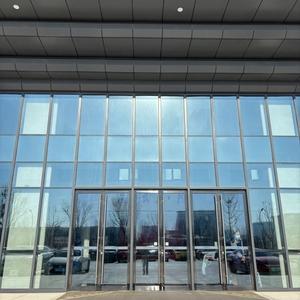 Xem đầy đủ cửa nhà để xe Khung Nhôm trong suốt Giá cửa tự động tráng men trên cao cửa cắt với cửa sổ kính chèn - Product Image 3