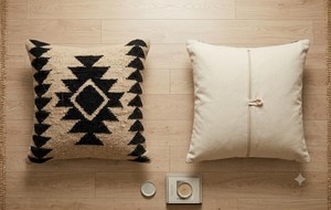 Funda de Almohada Kilim Geométrica Tejida a Mano, Funda de Cojín Ecológica de Lana y Yute para Decoración del Hogar y Hoteles, Almohada Decorativa Personalizable - Product Image 5
