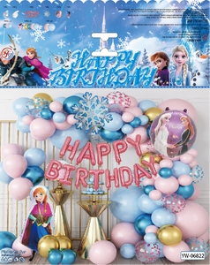 Globos de Látex con Diseño de <span class=keywords><strong>Frozen</strong></span>, Color Azul Nieve, Decoración de <span class=keywords><strong>Cumpleaños</strong></span>, Suministros para Fiestas, Juegos de Globos - Product Image 4