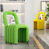 Chaise de salle à manger en velours personnalisée avec housse amovible, design moderne, pieds en métal, pour salon, chambre, appartement, hôtel, usage créatif