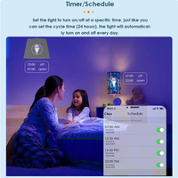 Ampoules LED Intelligentes pour Maison Connectée, Bluetooth, Écologiques, 15W, Couleurs, Télécommande, Application, Lumière Bulle, E27