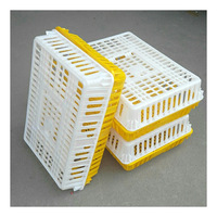 Cage de transport pour volailles, boîte de retournement pour poussins, caisse de transport en plastique pour canards et pigeons, équipement agricole
