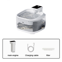 Fontaine à eau automatique en plastique écologique, étanche, pour chats et chiens, capacité de 4,5 L, design ultra silencieux, portable, rechargeable