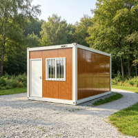 Maison préfabriquée modulaire en conteneur avec design en bois personnalisé, maison miniature de luxe portable pour la plage et le parc