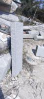 Piliers en granit moderne gris-blanc G603 SGZ, pavés, pierres de pavage, palissades extérieures, clôtures, bordures de trottoir martelées et flamboyantes