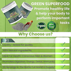 Nhãn Hiệu Riêng Cỏ Lúa Mì MOQ Thấp Chất Xơ Trái Cây Thức Uống Năng Lượng Chảy Máu Bột Siêu Thực Phẩm Siêu Xanh Hữu Cơ Không Đường Thuần Chay - Product Image 6