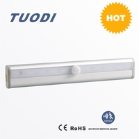 OEM AAA Batterie en alliage d'aluminium LED Lumière d'armoire Smart Home Détecteur de mouvement Eclairage pour chambre armoire cuisine salle de bain