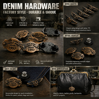 Etiquetas Metálicas al por Mayor, Diseño Personalizado, Placas con Nombre de Marca, Etiquetas Hechas a Mano para Bolsos, Accesorios de Hardware para Maletas