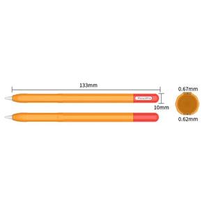 Pour <span class=keywords><strong>Apple</strong></span> <span class=keywords><strong>Pencil</strong></span> Pro Silicone Sleeve Color Splicing Stylus Pen Protective Skin Cover - Product Image 3