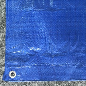 Bâche en PE bleue 50 g/m², imperméable, en polyéthylène léger, couverture de toit, bâche en polyéthylène bleue, feuille de bâche en PE, bâche ultralégère - Product Image 4