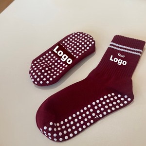 <span class=keywords><strong>Chaussettes</strong></span> de yoga pour femmes POPSOX, design personnalisé, faible MOQ, respirantes, pour fitness et Pilates, antidérapantes, avec grip personnalisé. - Product Image 3