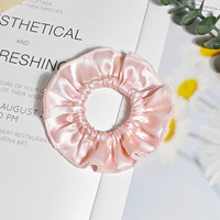 Chouchou en soie de mûrier 100% avec bord festonné, élastique pour cheveux pour femmes, accessoire pour cheveux en soie hautement extensible, chouchous en soie 100%