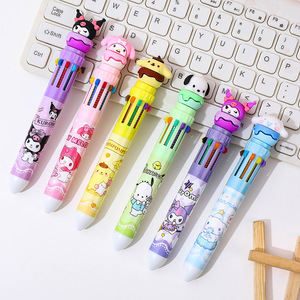 School Stationery Kuromi <strong>Pen</strong>, <strong>10</strong> <strong>Colors</strong> KT Melody Ballpoint <strong>Pen</strong>, Cute KT Kuromi Ballpoint <strong>Pen</strong>