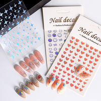 Nail Art Stickers HONEY GIRL Hot Selling Nail Art Decorations Laser 3D Decal Manicure Nail Stickers Custom