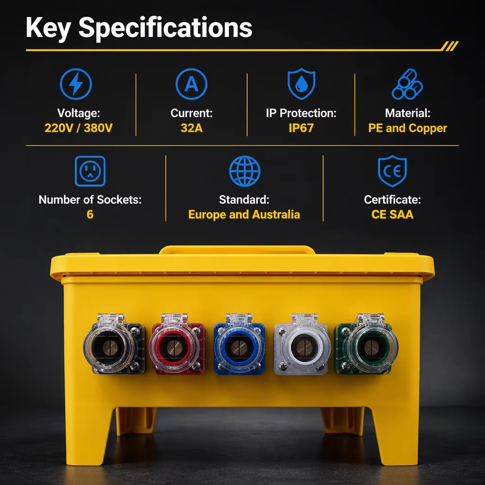 400a Timer CHEM European Style Waterproof Distribution Box Outdoor ABS/PC Plastic ...