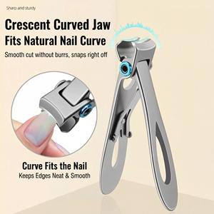 Coupe-ongles épais en acier inoxydable pour ongles durs ou cassants, type professionnel, pour manucure et pédicure - Product Image 5