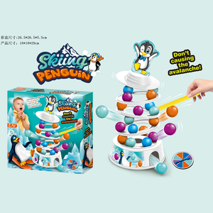 Bán buôn phim hoạt hình chim cánh cụt trượt tuyết bóng chất lượng cao hội đồng quản trị trò chơi thiết lập CHA mẹ-con tương tác đồ chơi cân bằng trò chơi cho trẻ em - Product Image 6