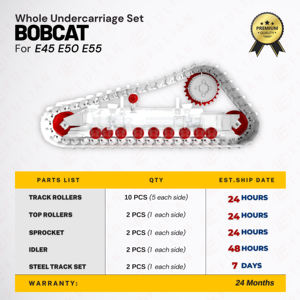 Детали ходовой части E45 <span class=keywords><strong>E50</strong></span> E55, передний колесный ролик для мини-экскаватора Bobcat - Product Image 2