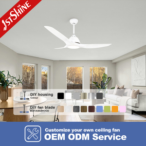1stshine Quạt trần mộc mạc OEM nhựa tốc độ cao động cơ đồng 64 inch quạt trần với 3 màu LED ánh sáng - Product Image 4